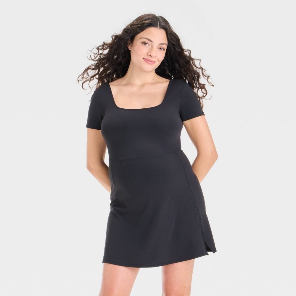 Short Sleeve Active Mini Maternity Dress - Isabel Maternity by Ingrid & Isabel